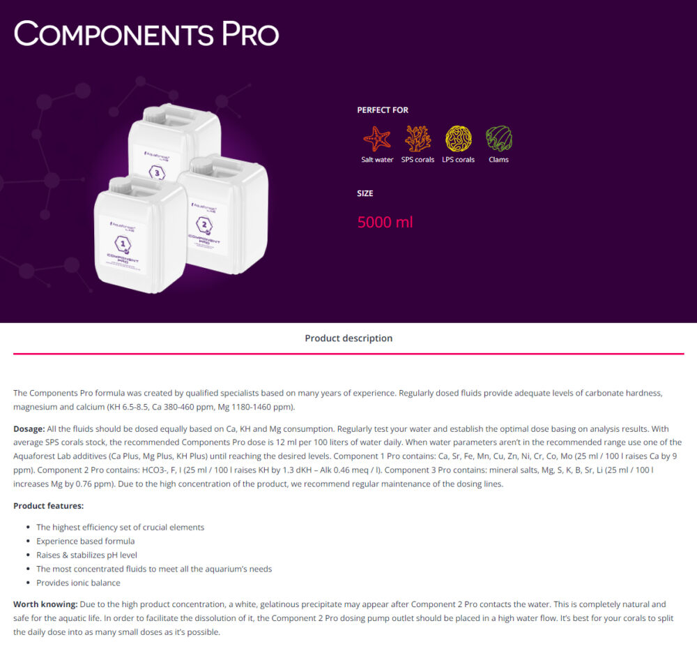 Shop Aquaforest Components Pro Reeftopia Australia S Source For